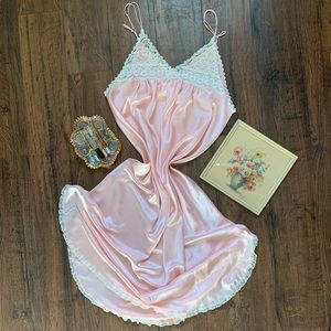 Womens long satin nightgown